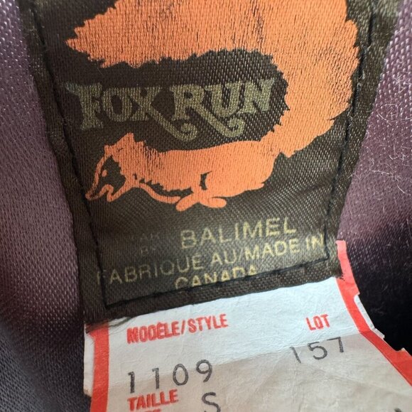 Vintage Fox Run Grey Red Wool Short Wool Parka S - Picture 8 of 8